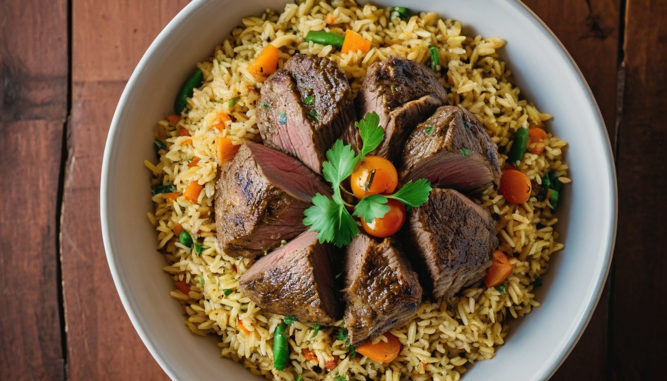 Moroccan Lamb Pilaf