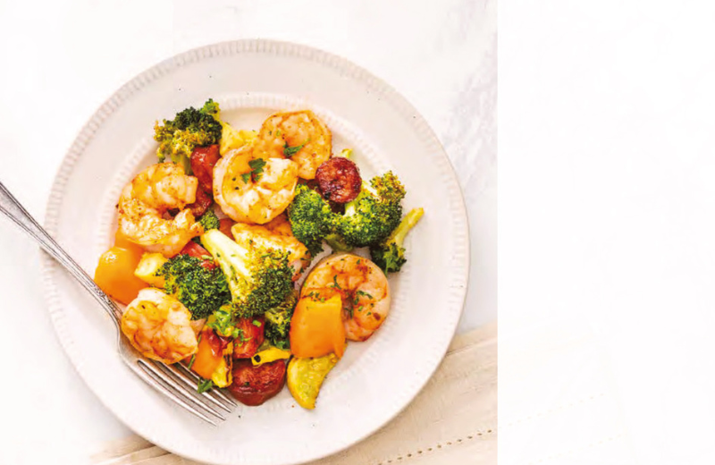 Air Fryer Creole Shrimp Dinner